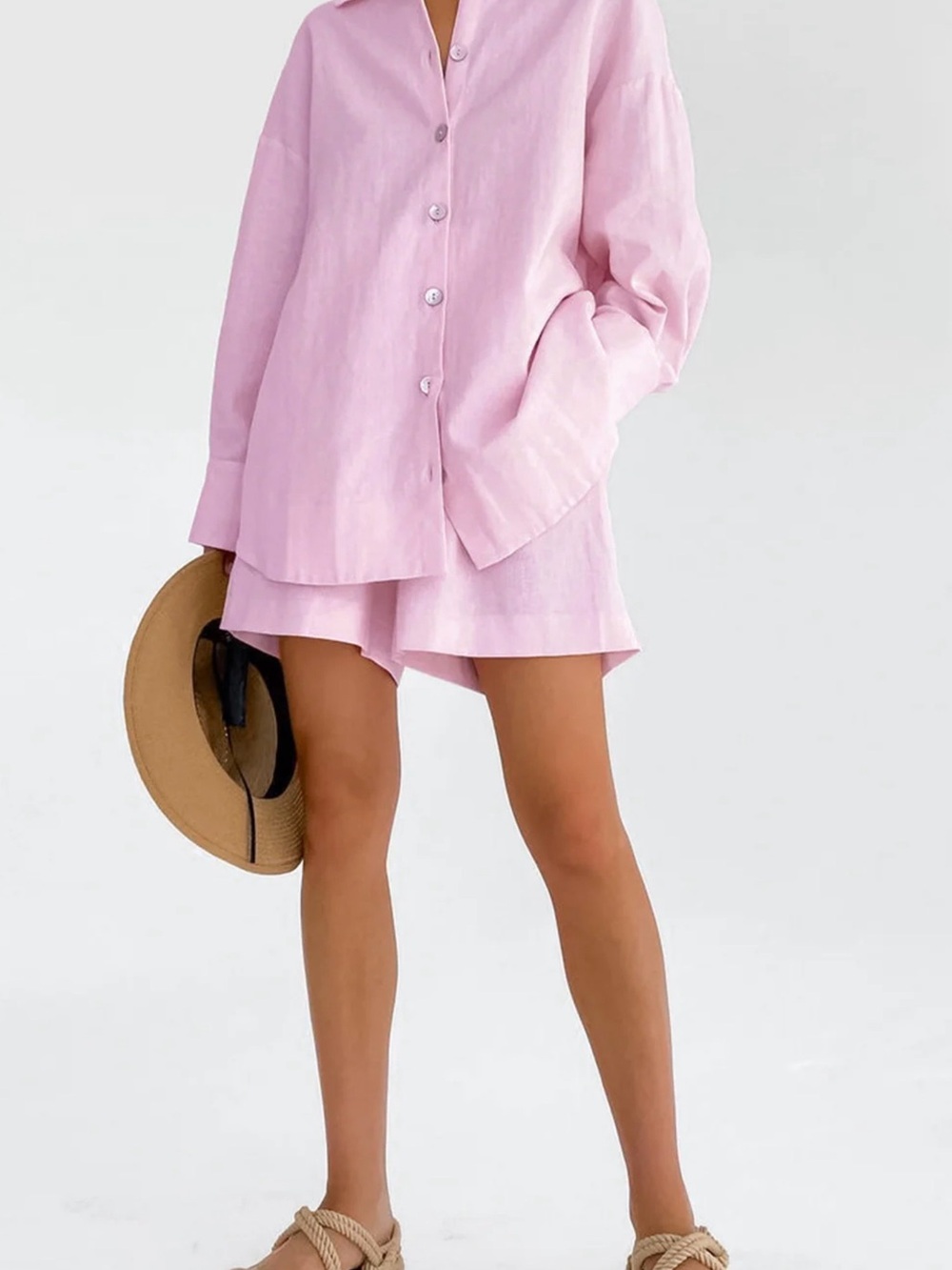 Commense Cotton Beach Two Piece Short Set - Large - Picture 5 of 6